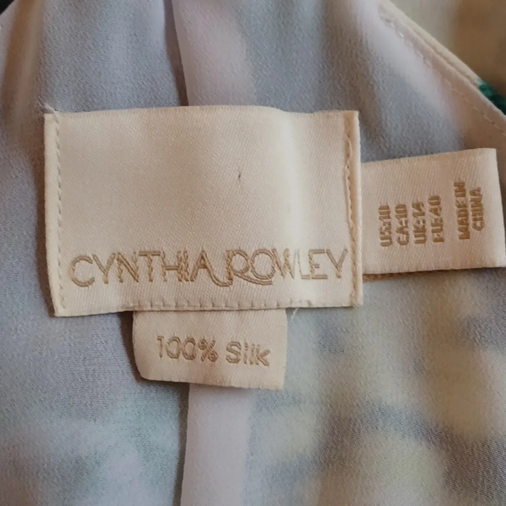 Cynthia Rowley Watercolor Floral Silk Dress ** SZ 10 - Picture 4 of 5